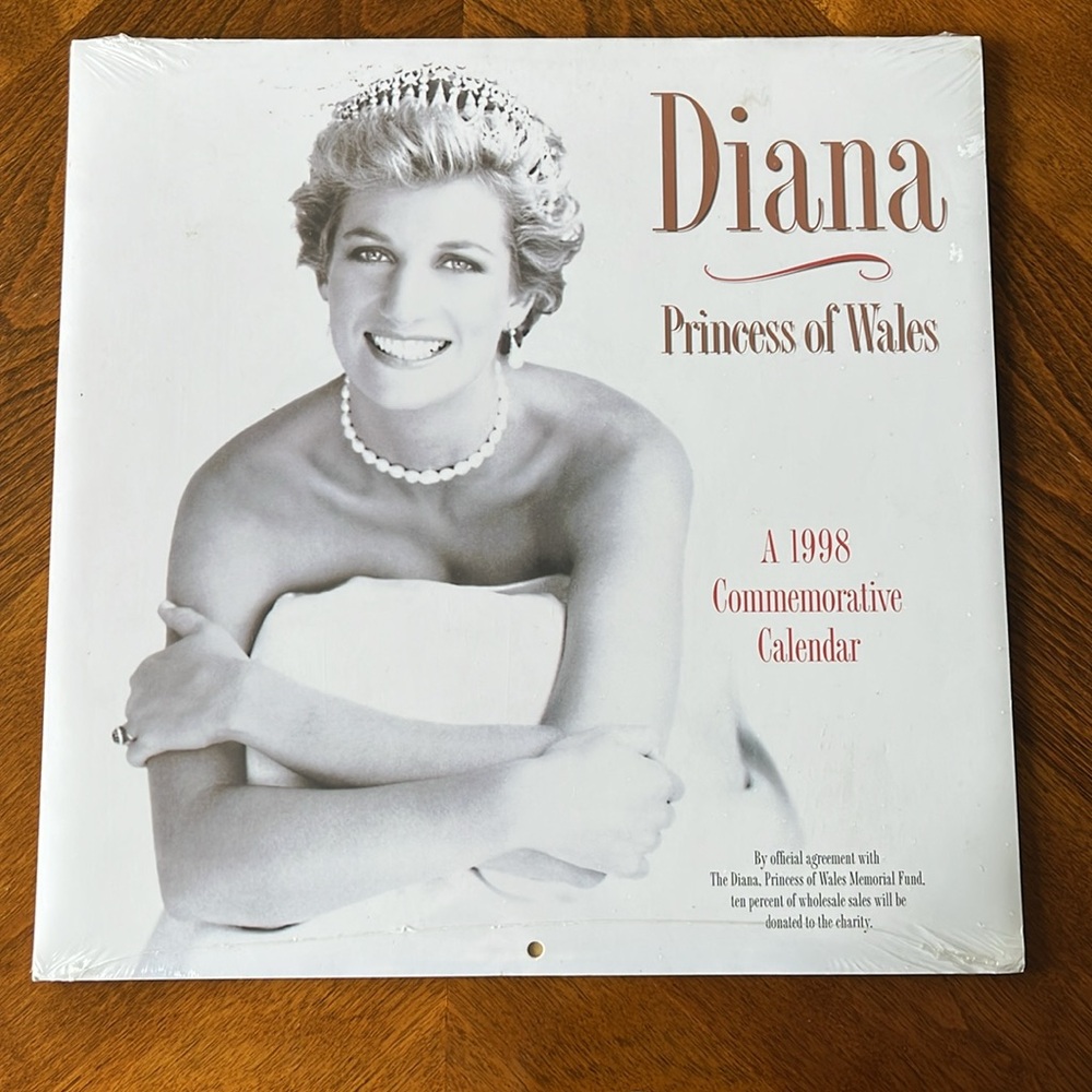 Diana Princess of Wales 1998 Commemorative Calendar (Sealed)